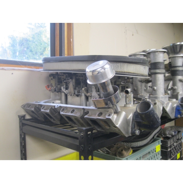HIGHRISE 6 PACK MANIFOLD W/CARBURETORS OFF T-BIRD 390 OR 427