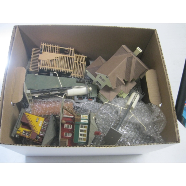 ASST. HO SCALE BUILDINGS, WATER TOWER, ETC.