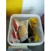 Image 6 : WOODEN PLANTER WITH POTS,PAINTING SUPPLIES, TROWELS, ETC.