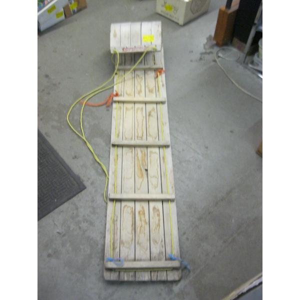 WOODEN TOBOGGAN