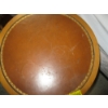 Image 2 : 2 ROUND TOPPED LEATHER INLAID TABLES