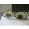 Image 2 : 3 PIECE LG. GLASS SERVING BOWLS, FROM DENMARK, SIGNED