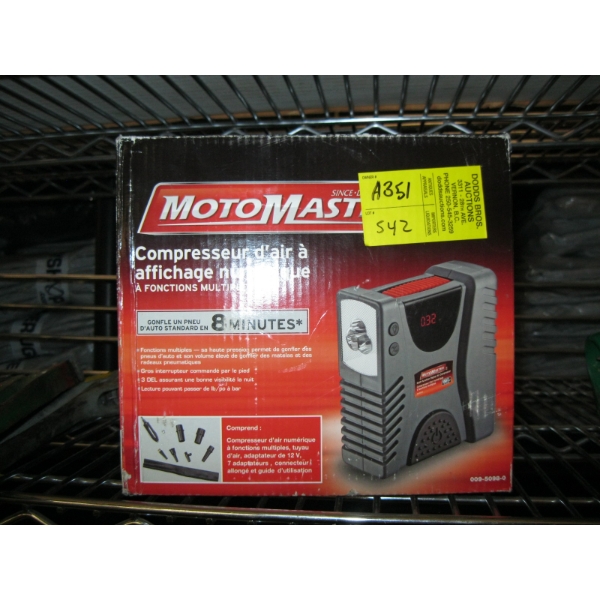 MOTOMASTER 12V AIR COMPRESSOR