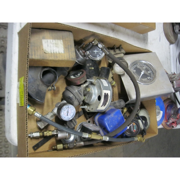 BOX OF ASST'D - GAUGES, ETC.