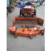 Image 3 : 4 WHEEL DRIVE KUBOTA B7200 HST TRACTOR W/MOWER ATTACHMENT - NEEDS WATER PUMP SEAL, RUNS