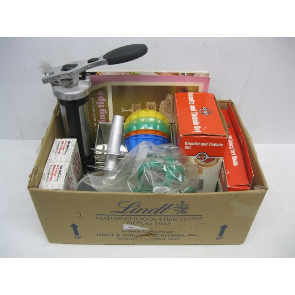 MISC. MOLDS, COOKIE DOUGH DISPENSER, ETC.