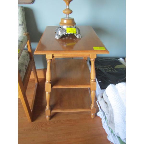VILAS MAPLE 3 SHELF END TABLE