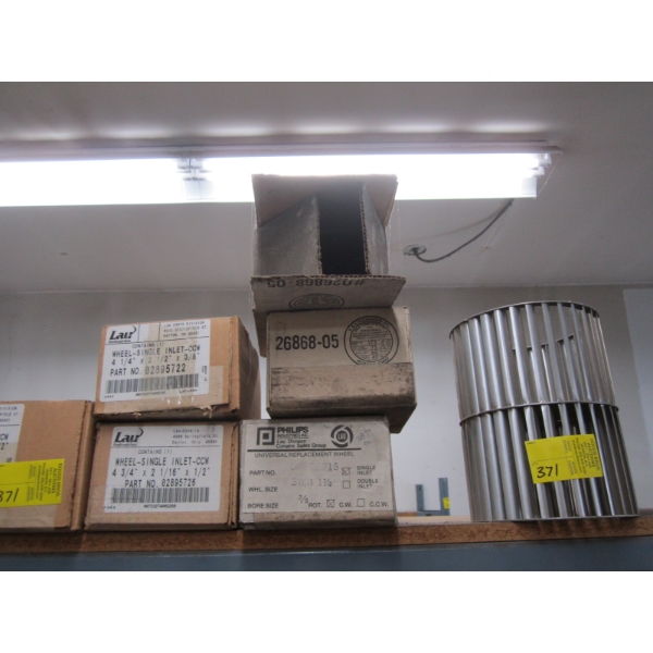 WHEEL-SINGLE INLET - VARIOUS SIZES 