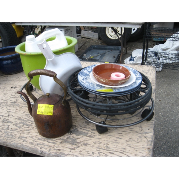 PLANT POT ROLLERS, PLANT POT, ETC.