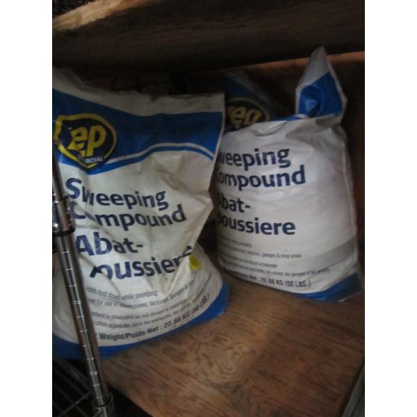 2 BAGS OF SWEEPING COMPOUND