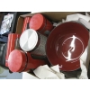 Image 2 : 2 BOXES OF MISC. DRONE, CANDLEHOLDERS, CANNISTERS, ETC.