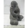 Image 2 : STONE CARVED SEAL & INUIT W/CHILD CARVING