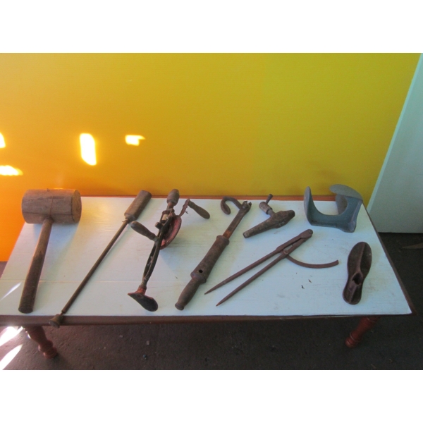 BIN OF ASST'D TOOLS - MALLOT, ETC.