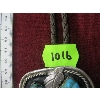 Image 4 : NAVAJO SIGNED BOLO TIE W/TURQUOISE STONES