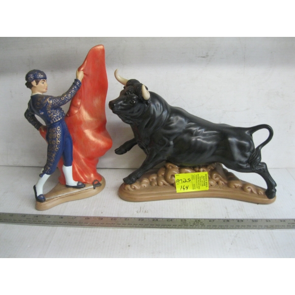 BULL & BULLFIGHTER FIGURINES