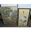 Image 1 : 2 DECORATIVE PICTURES - 1 OF BIRDS & 1 TAPESTRY