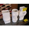 Image 1 : 3 WHITE GERMAN MCM PORCELAIN VASES