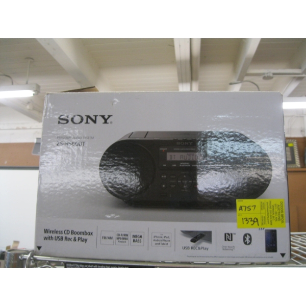 SM. SONY WIRELESS CD BOOMBOX