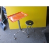 Image 1 : ROLLING TRAY TABLE & SM. FOLDING STOOL