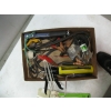 Image 5 : MISC. MASTERCRAFT SANDER, JUMPER CABLES, TIE DOWN STRAPS, SM. TOOLBOX, ETC.