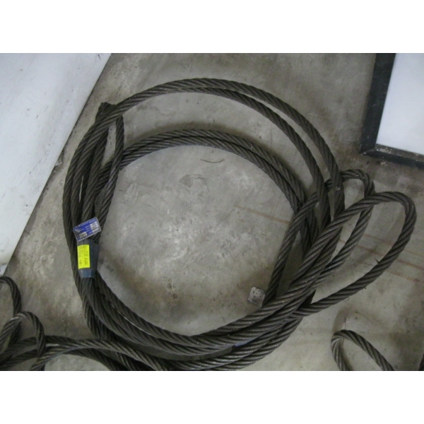 2 LG. CABLE SLINGS W/TAGS
