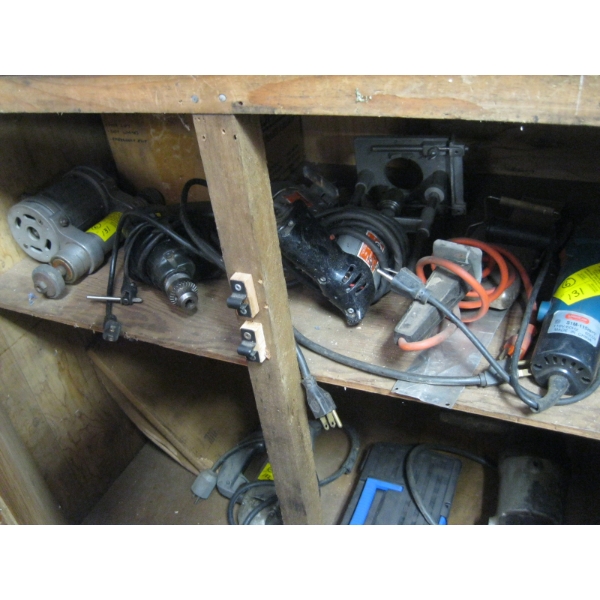 6 HAND HELD CORDED TOOLS