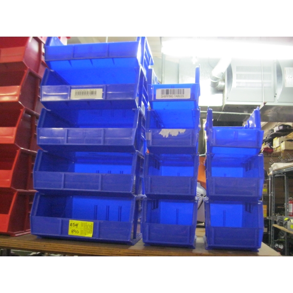 BLUE PLASTIC CONTAINERS