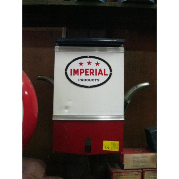 IMPERIAL OIL PAPER TOWEL DISPENSER W/OIL TIN HOLDER & SPOUT 
