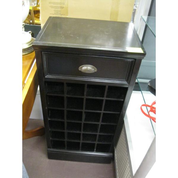 CUBBY HOLE WINE CABINET W/DRAWER