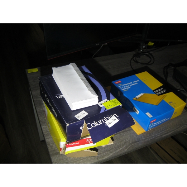 ASST. OFFICE ENVELOPES, ETC.