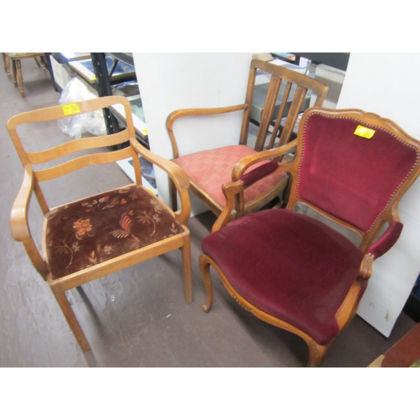 3 ANTIQUE CHAIRS