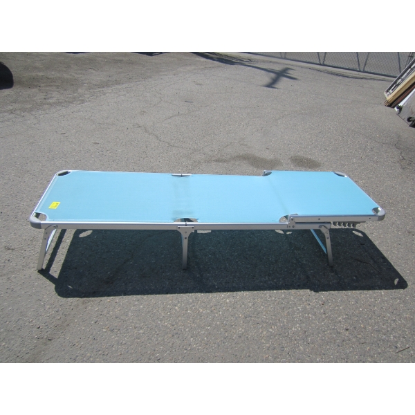 BLUE FOLD OUT LOUNGER