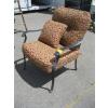 Image 3 : MATCHING 3 PIECE OUTDOOR PATIO SOFA & SINGLE CHAIR