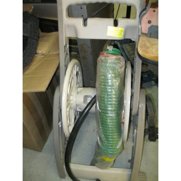HOSE REEL & A COILED HOSE