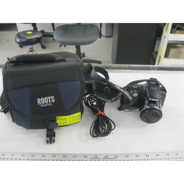CANON POWERSHOT SX50HS CAMERA W/CAMERA BAG