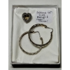 Image 1 : PAIR OF STERLING .925 SILVER EARRINGS & HEART PENDANT