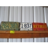Image 1 : 1958 & 1957 & RETIRED LICENCE PLATES