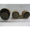 Image 2 : 4 ROUND WOODEN BUTTER MOLDS