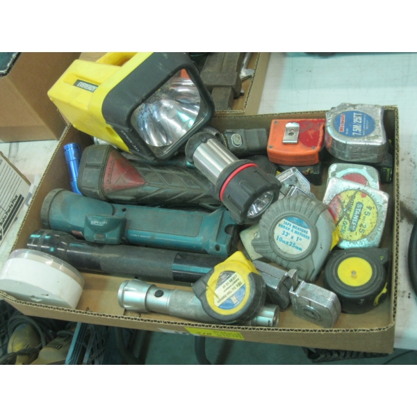 ASST. TAPE MEASURERS, FLASHLIGHTS, ETC.
