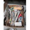 Image 3 : TILE CUTTER & FLAT OF MISC. TILE, TROWELS, MIXERS, ETC.