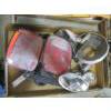 Image 1 : BOX W/ASST'D TRAILER LIGHTS, MIRRORS, ETC.