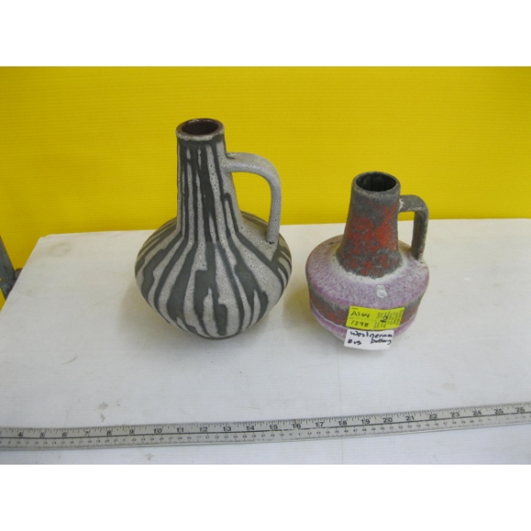 2 MCM WEST GERMAN VASES