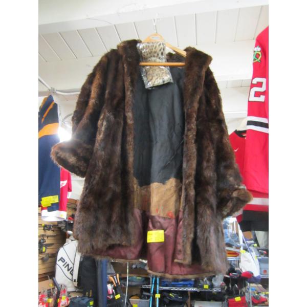 FUR COAT & NECK WARMER