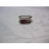 Image 3 : STERLING SILVER (.925) RING W/RED STONE, 11G, SZ 9 1/2