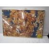 Image 4 : 3 FRAMED PICTURES - LEAVES, TILE FLOWER & FRAMED PHOTO OF SM. TOWN