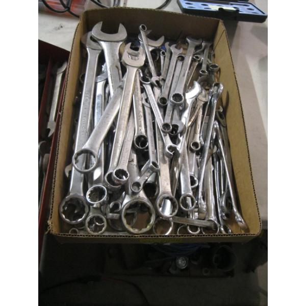 BOX OF ASST'D COMBINATION WRENCHES