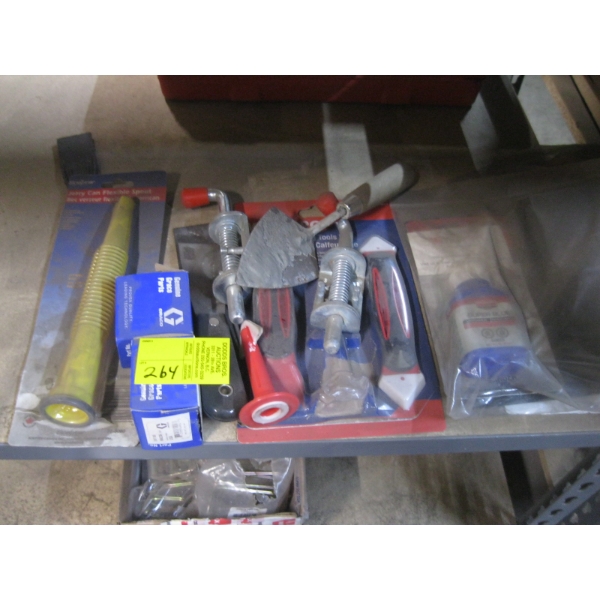 MISC. GRAYCO PARTS, JERRY CAN SPOUT, ETC.