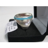 Image 4 : "AS IS" STERLING SILVER .925 EAGLE RING,  MISSING STONE, 16G, SZ 8.5