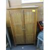 Image 1 : BAMBOO LOOK STORAGE CABINET