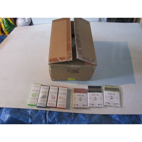 BOX OF SOLO BEESWAX FOOD WRAPS